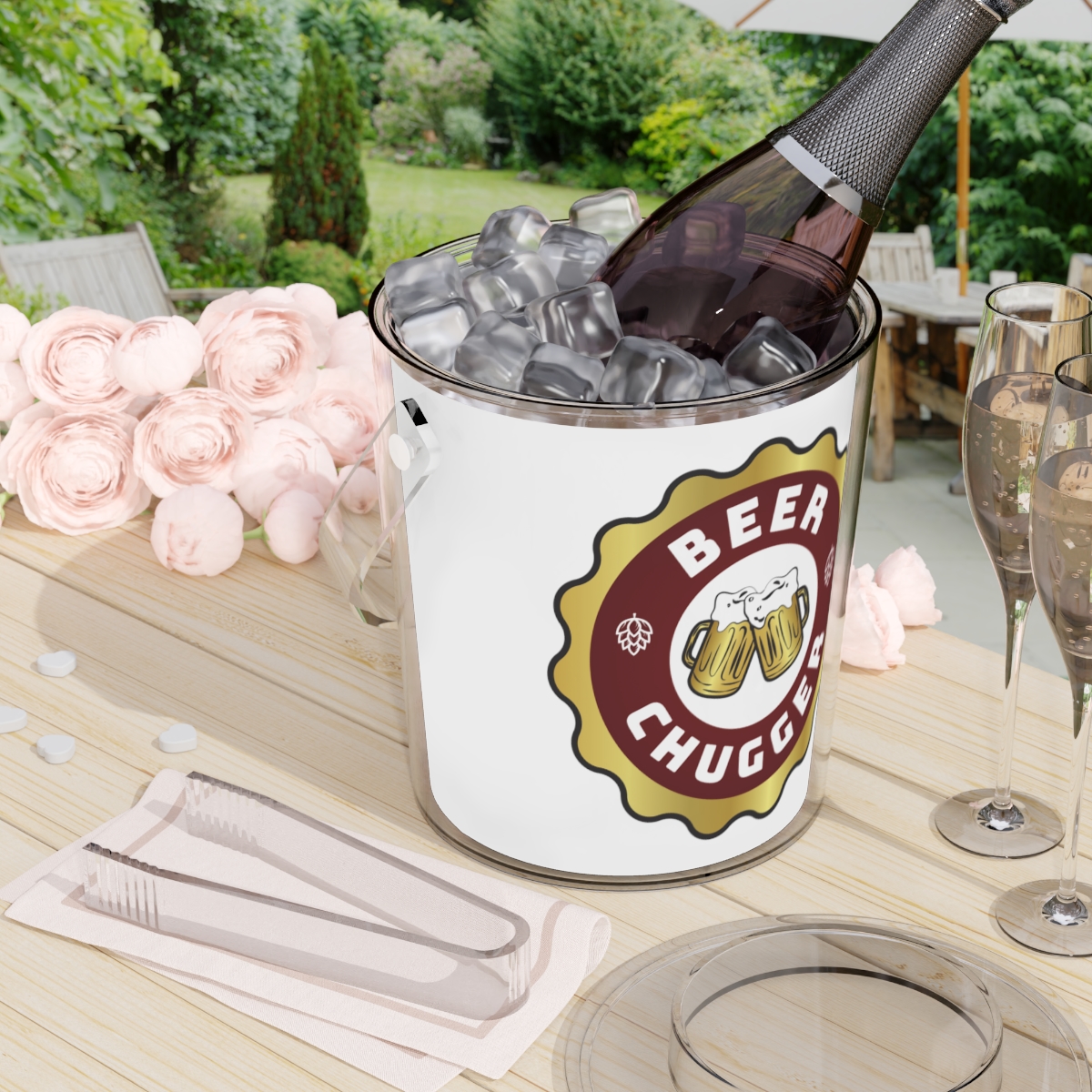 Ice Bucket with Tongs - Image 8