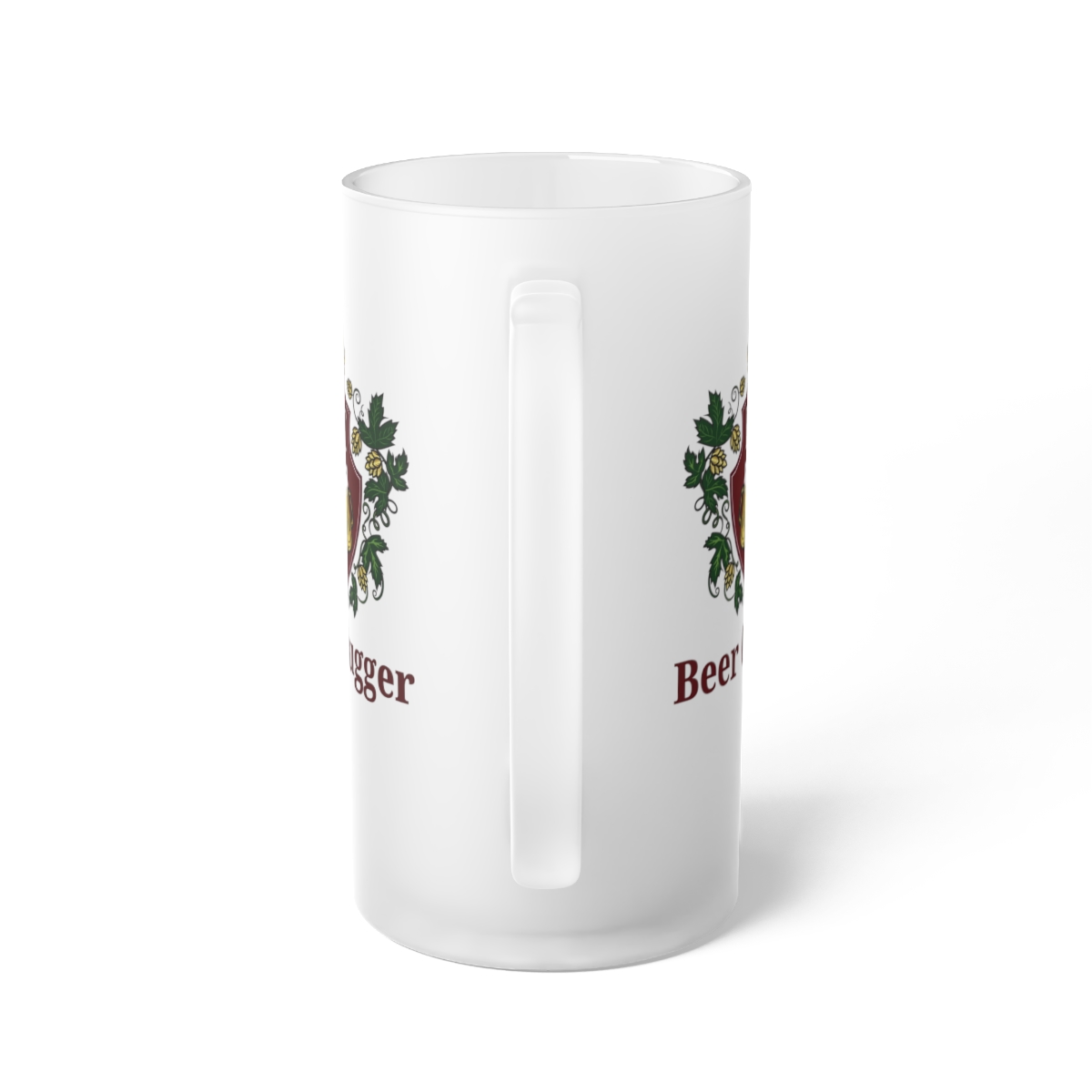 Frosted Glass Beer Mug - Image 3
