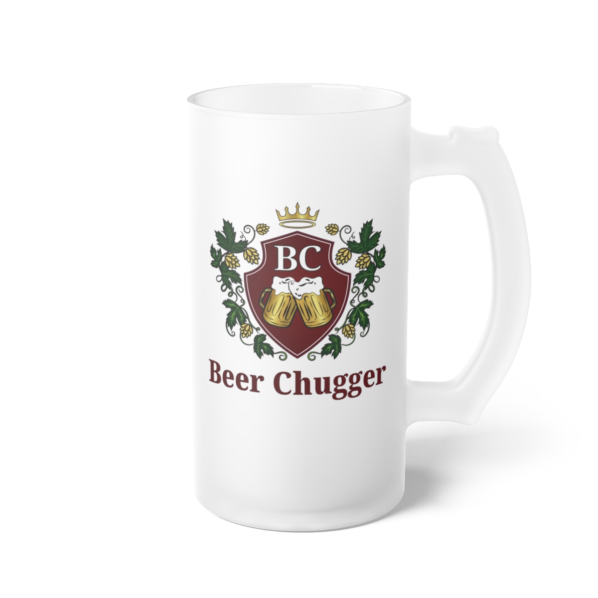 Frosted Glass Beer Mug - Image 4